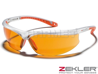 Zdjęcie Okulary ochronne ZEKLER 45, szkła pomarańczowe - ZEKLER (380600486)