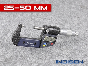 Zdjęcie Mikrometr elektroniczny zewnętrzny 25-50MM - INDISEN (2311-2550)