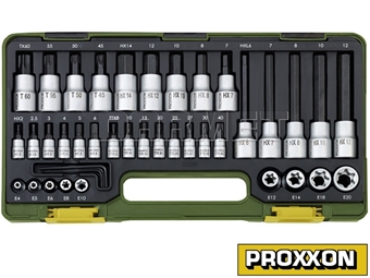 Zdjęcie Specjalny zestaw do śrub imbusowych i TX - 41 części - PROXXON (PR23290)