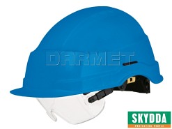 Kask ochronny IRIS II z wbudowanym wizjerem, niebieski, rozmiar 53-63 - SKYDDA (035600196)