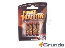 Baterie alkaliczne Power Industry LR03 - AAA - 1070 mAh - 1,5V - 4 szt. - GRUNDA (0236-00042)