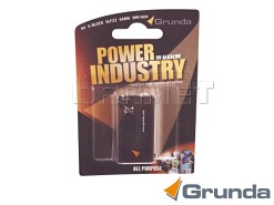Bateria alkaliczna Power Industry 6LR61 - 475 mAh - 9V - 1 szt. - GRUNDA (0236-00059)
