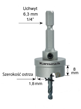 Otwornica EASY-CUT 3 z akcesoriami - KARNASCH (20.1025)