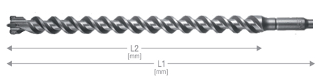 WIERTŁO WALCOWE DO BETONU DIAMANT 3D