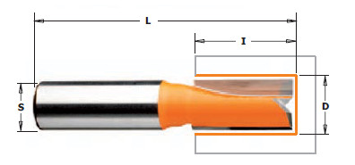 frez prosty hm - rysunek techniczny