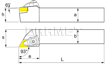 Nóż tokarski składany do toczenia zewnętrznego: DDJNR-2525-M11
