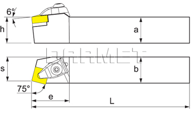 Nóż tokarski składany do toczenia zewnętrznego: DSBNR-2020-K12