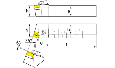 Nóż tokarski składany do toczenia zewnętrznego: MSRNL-2525-M12