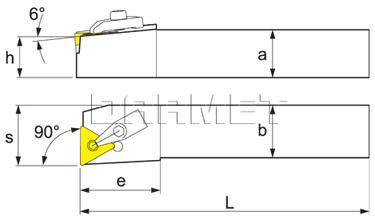 Nóż tokarski składany do toczenia zewnętrznego: MTFNR-2525-M16