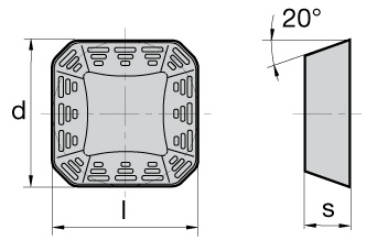 Płytka do frezowania - SEKR 1203 AFSN-M FM40C - DOLFAMEX