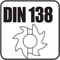 Narzędzie nasadzane z zabierakiem czołowym wg DIN 138