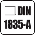 chwyt walcowy gładki wg DIN1835-A