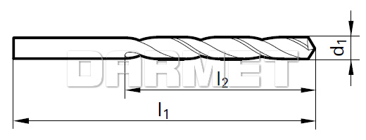 Wiertło kręte, krótkie z serii SuperLine -  5523 - GUHRING