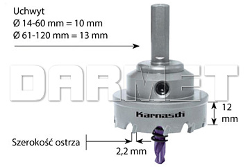 Otwornica POWER-MAX 10 EASY-CUT z akcesoriami - KARNASCH (20.1010)