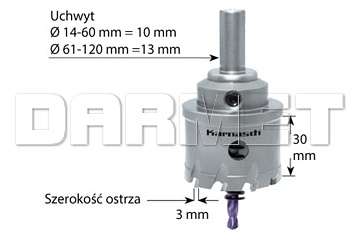 Otwornica POWER-MAX 30 EASY-CUT z akcesoriami - KARNASCH (20.1015)