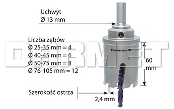 Otwornica POWER-MAX 60 ALLROUND z akcesoriami - KARNASCH (20.1121)