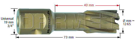 Wiertło koronowe Universal, Hard-Line - 12MM x 40MM - KARNASCH (20.1315N)