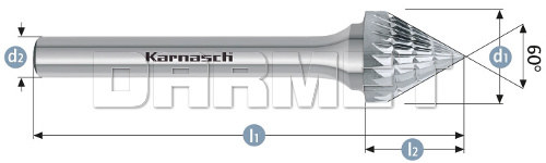Pilnik obrotowy pogłębiacz stożkowy KSJ - Karnasch (113101)