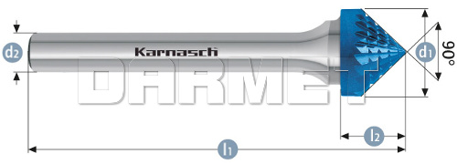 Pilnik obrotowy pogłębiacz stożkowy KSK - Karnasch (115111)