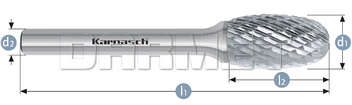 Pilnik obrotowy owalny TRE - Karnasch (113041)