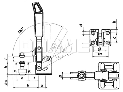 Docisk pionowy DSP-800 - METALIMPEX