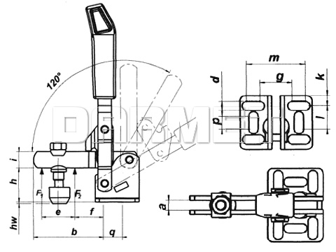 Docisk pionowy DSP-800 - METALIMPEX