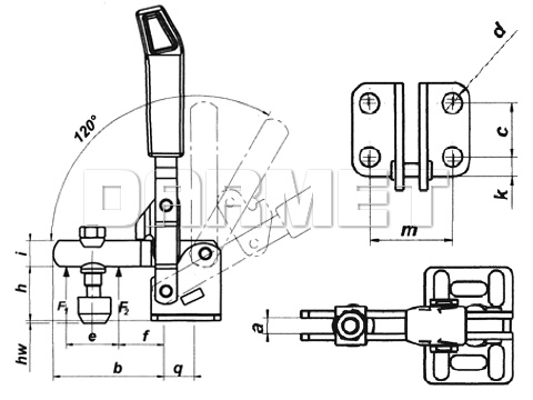 Docisk pionowy DSP-800 - METALIMPEX