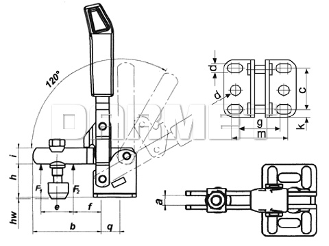 Docisk pionowy DSP-800 - METALIMPEX
