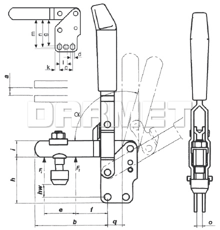 Docisk pionowy DSP-802 - METALIMPEX