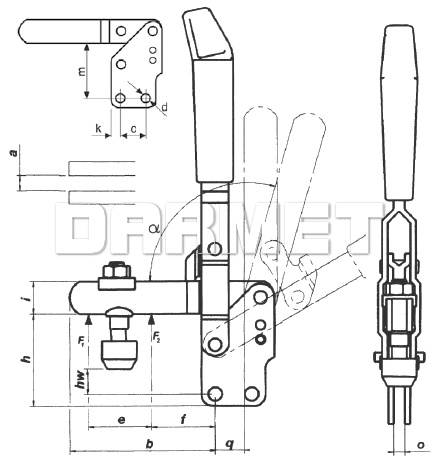 Docisk pionowy DSP-802 - METALIMPEX