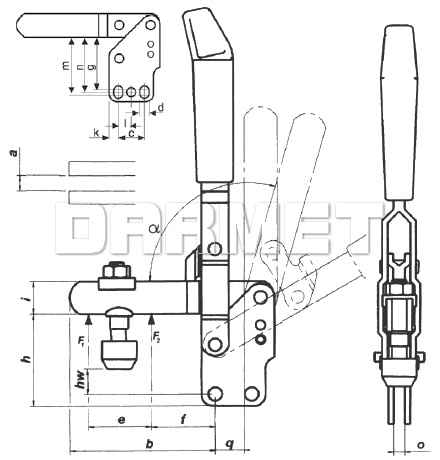 Docisk pionowy DSP-802 - METALIMPEX