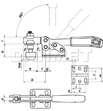 Docisk pionowy DSP-830 - METALIMPEX