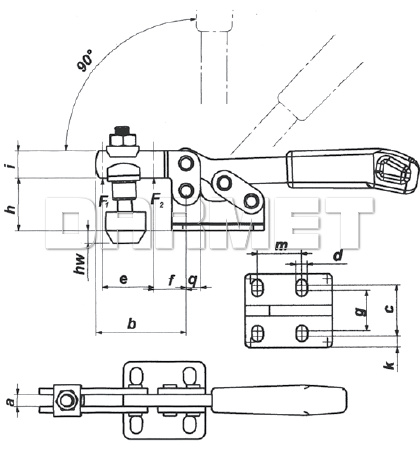 Docisk pionowy DSP-830 - METALIMPEX