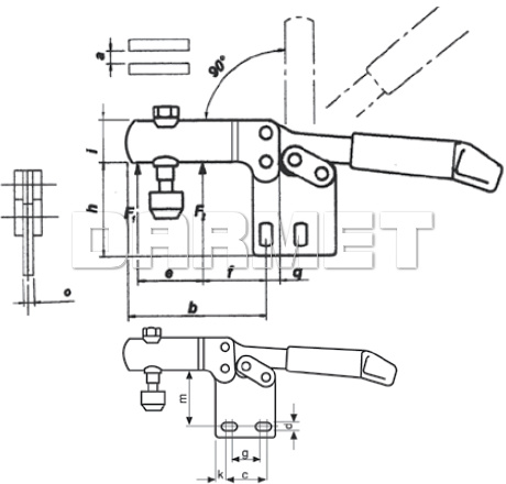 Docisk pionowy DSP-832 - METALIMPEX