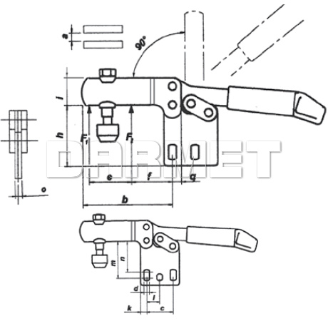 Docisk pionowy DSP-832 - METALIMPEX
