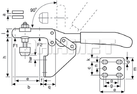 Docisk pionowy DSP-833 - METALIMPEX