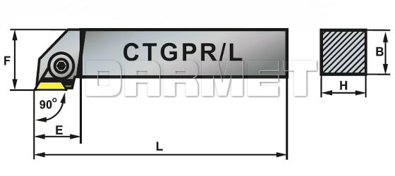 Nóż tokarski składany do toczenia zewnętrznego: CTGPL-1616-11 - PAFANA