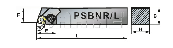 Nóż tokarski składany do toczenia zewnętrznego: PSBNL-3225-12