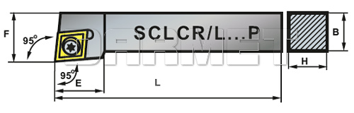 Nóż tokarski składany do toczenia zewnętrznego: SCLCR-1616H-09P - PAFANA