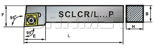 Nóż tokarski składany do toczenia zewnętrznego: SCLCL-2525M-09P - PAFANA