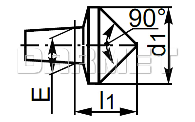 Końcówka wymienna do kła obrotowego typu 8831  - ZM KOLNO (Typ 8843)