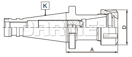 Oprawka zaciskowa do tulejek ER16 - komplet (Typ 7616)