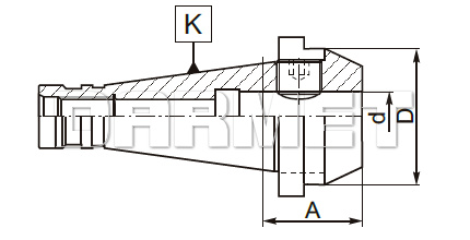 Oprawka zaciskowa ISO40 - ZM KOLNO (Typ 7620)