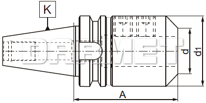 Oprawka zaciskowa BT50 - 40MM - 120MM - ZM KOLNO (Typ 7624)