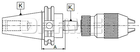 Trzpień wiertarski DIN50 - B16 - 40MM - ZM KOLNO (Typ 5374)