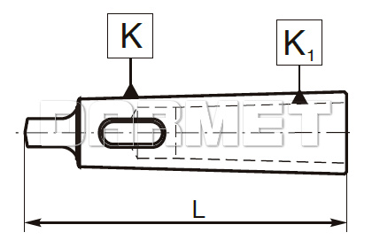 Tuleja redukcyjna MS6/MS2, odmiana twarda - ZM KOLNO (Typ 1751)