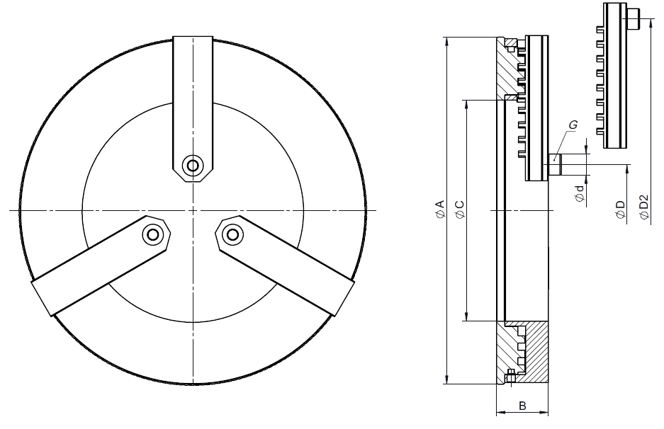 Naprężacz do szczęk