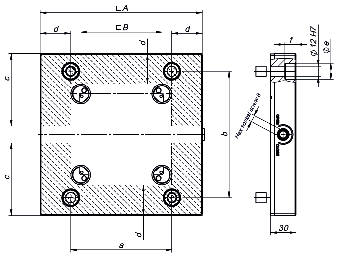 Łapa do podstaw zero point