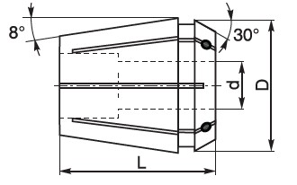 Tulejka zaciskowa 7618 JET