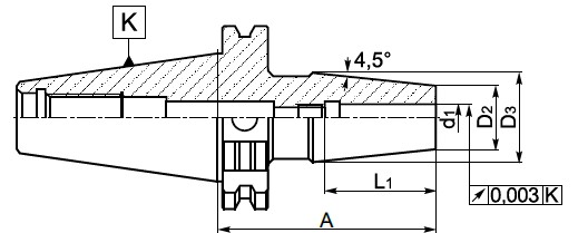 Oprawka termokurczliwa STANDARD- Typ DIN 69871